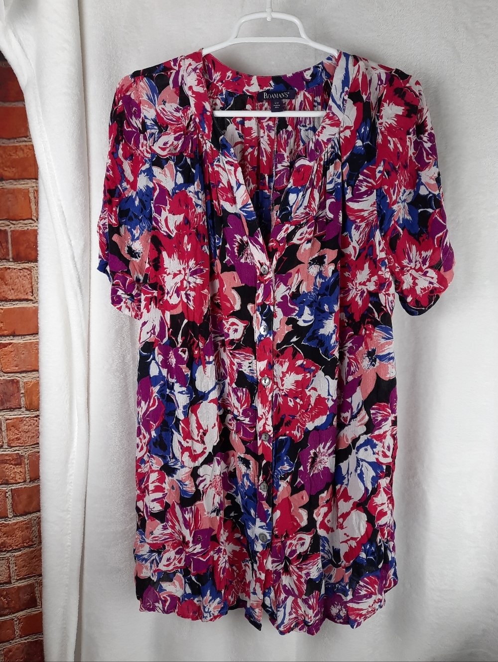 Roaman's Floral Tunic Top
